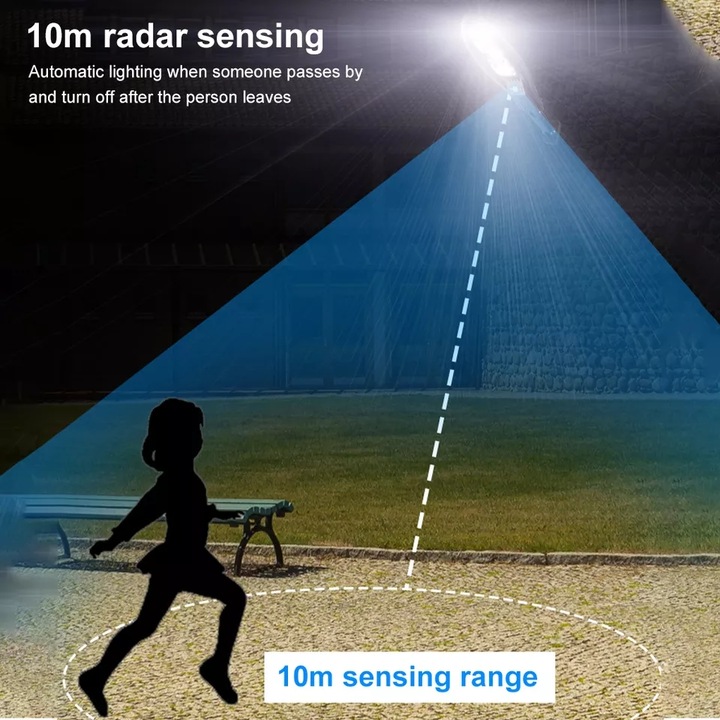 Lampa Solara cu Senzor de Miscare, MX-T90-6, Panou Solar pentru Reincarcarea Acumulatorilor, RIF REFCO ®