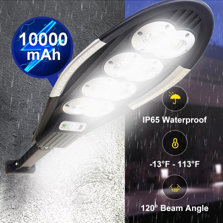 Lampa Solara cu Senzor de Miscare, MX-T90-6, Panou Solar pentru Reincarcarea Acumulatorilor, RIF REFCO ®