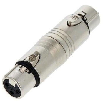 Adaptor XLR 3 Poli Mama - XLR 3 Poli Mama Neutrik NA3FF Adaptor XLR 3 Poli Mama - XLR 3 Poli Mama Neutrik NA3FF