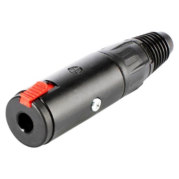 Conector Jack Mama de 6,3mm cu 3 poli Neutrik NJ3FC6-BAG Conector Jack Mama de 6,3mm cu 3 poli Neutrik NJ3FC6-BAG