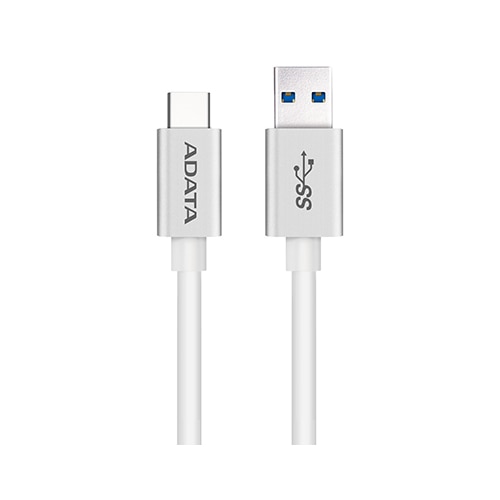 Cablu de date/incarcare ADATA USB - USB Type-C, White