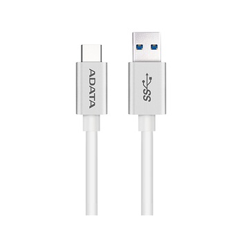 Cablu de date/incarcare ADATA USB - USB Type-C, White Cablu de date/incarcare ADATA USB - USB Type-C, White