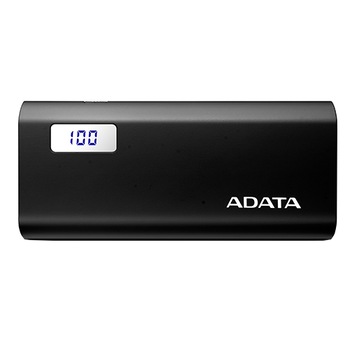 Acumulator extern ADATA P12500D, 2xUSB, 12500mAh, Black Acumulator extern ADATA P12500D, 2xUSB, 12500mAh, Black