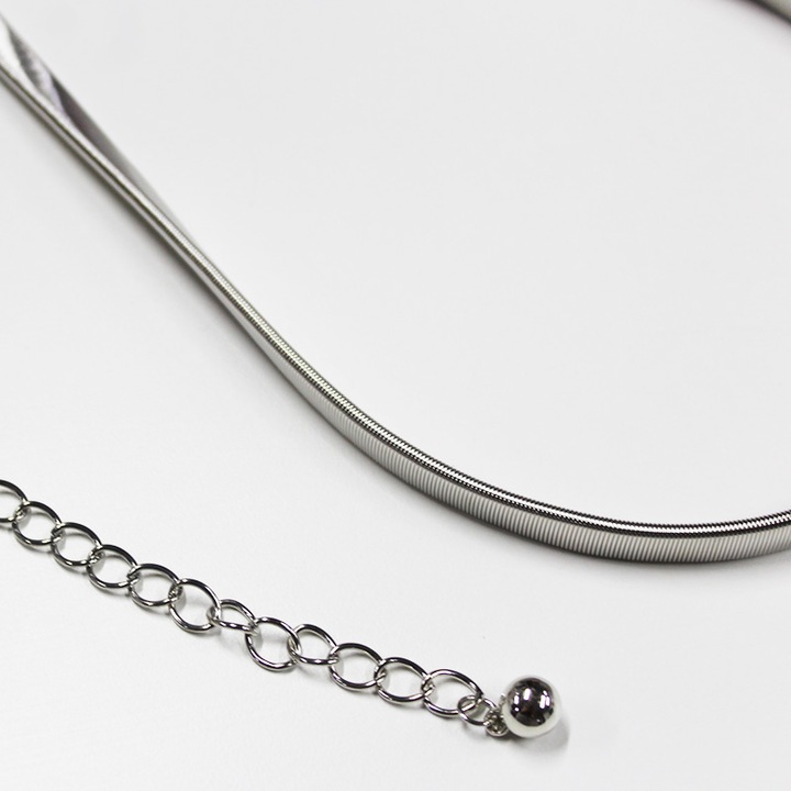 Еластичен метален колан Charly, Сребрист