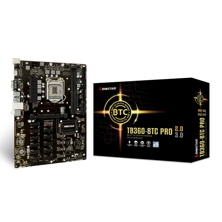 Placa de baza, Biostar, TB360 - BTC PRO 3.0, Intel B360, LGA 1151
