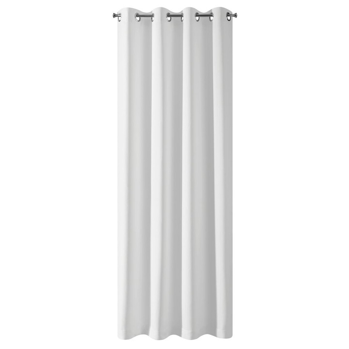 Design91 Függöny Gyűrűkkel PARISA, 135 x 250 fehér