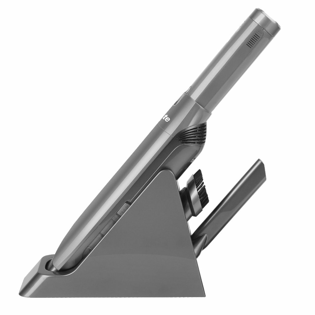 Aspirator de mana portabil Salente HandyPlus - 120W, HEPA, 2000 mAh, 2 moduri Eco/Turbo, Negru/Gri