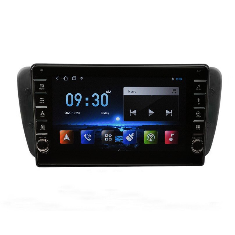 Navigatie AUTONAV ECO Android GPS Dedicata Seat Ibiza 2008-2015, Model PRO Memorie 16GB Stocare, 1GB DDR3 RAM, Display 8" Full-Touch, WiFi, 2 x USB, Bluetooth, Quad-Core 4 * 1.3GHz, 4 * 50W Audio