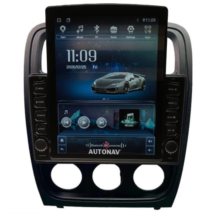 Navigatie AUTONAV Android GPS Dedicata Dodge Caliber 2009-2013, Model XPERT Memorie 128GB Stocare, 6GB RAM, Display Vertical Stil Tesla 10" Full-Touch, WiFi, 2 x USB, Bluetooth, 4G, Octa-Core 8 * 1.8GHz, 4 * 50W Audio