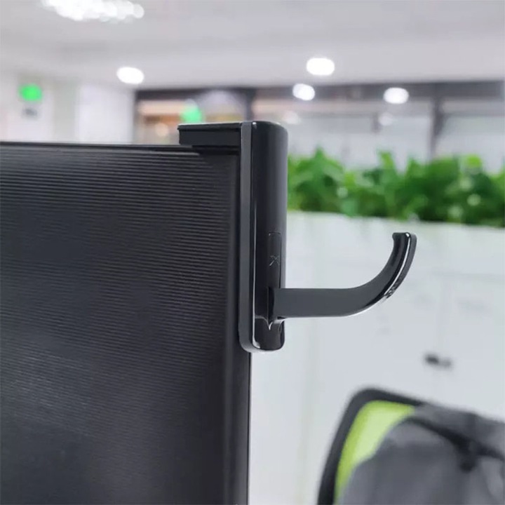 OEM fejhallgató monitortartó, ABS, 7,5x2,5x5,3 cm, fekete