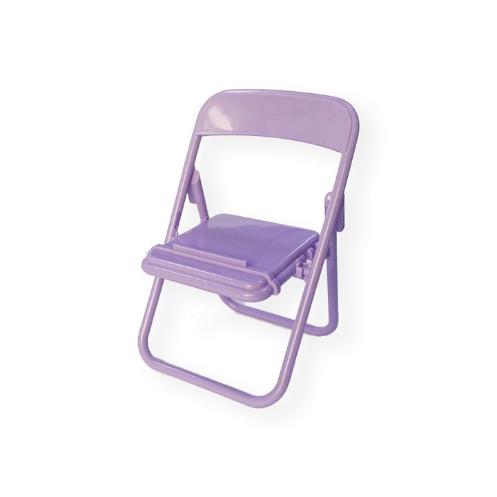 Suport universal telefon/tableta, ABS, Model scaun, 90x65x60 mm, Mov