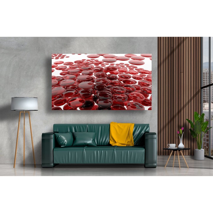 PVC öntapadó tapéta - Red Drops Abstract 3d, 180 x 240 cm