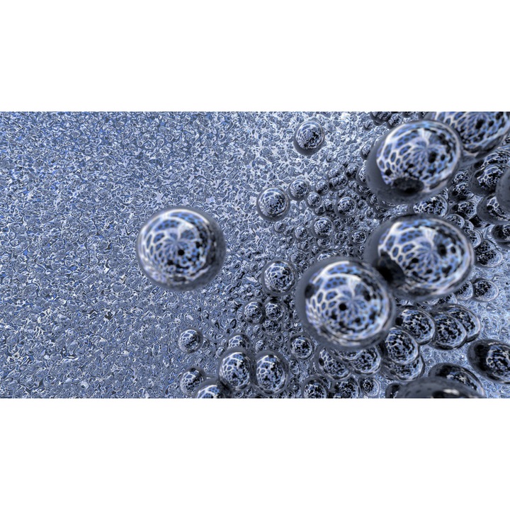 PVC öntapadó tapéta - Blue Bubbles 3d Abstract, 100 x 150 cm