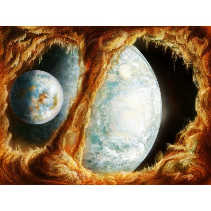 PVC öntapadó tapéta - Föld 3d Abstract In Double Copy, 160 x 240 cm