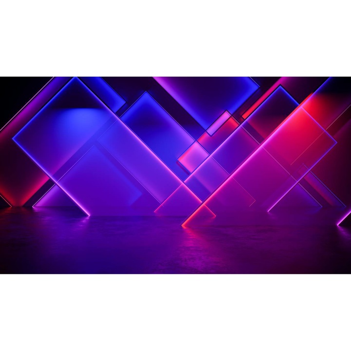 Öntapadó PVC tapéta - Absztrakt neon téglalapok, 100 x 150 cm