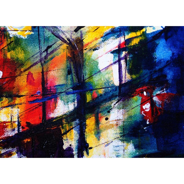 PVC öntapadós tapéta - Abstract Colors On Canvas, 100 x 150 cm