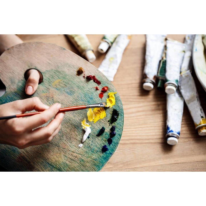 Öntapadó PVC tapéta - Akvarellek és színek, 100 x 150 cm