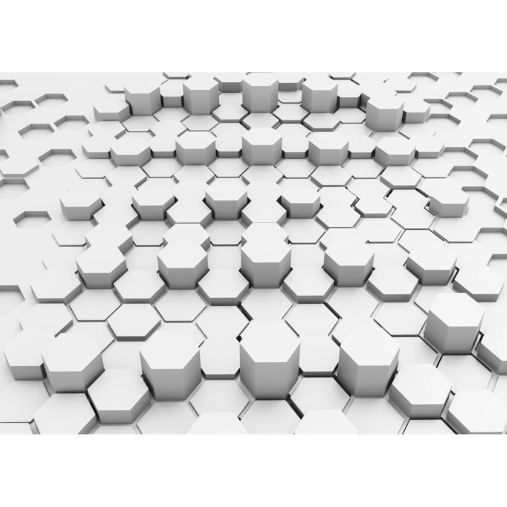 Öntapadó PVC tapéta - 3d hatszögletű, 100 x 150 cm