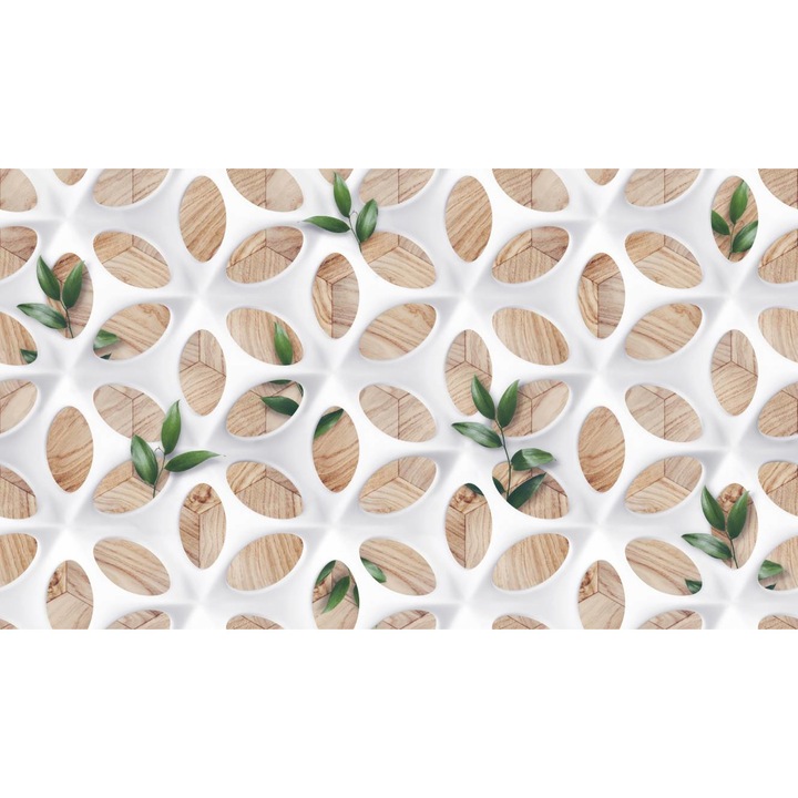 PVC öntapadó tapéta - Leaves Grown Over Plastic Abstract, 100 x 150 cm