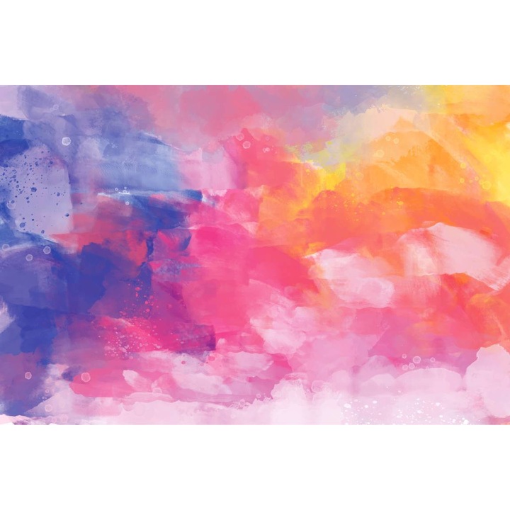 PVC öntapadó tapéta - Többszínű akvarellekkel festett vászon, 100 x 150 cm