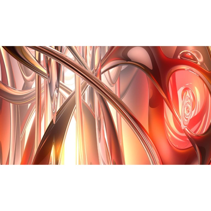 PVC öntapadó tapéta - Absztrakt rózsaszín vonalak és formák, 100 x 150 cm