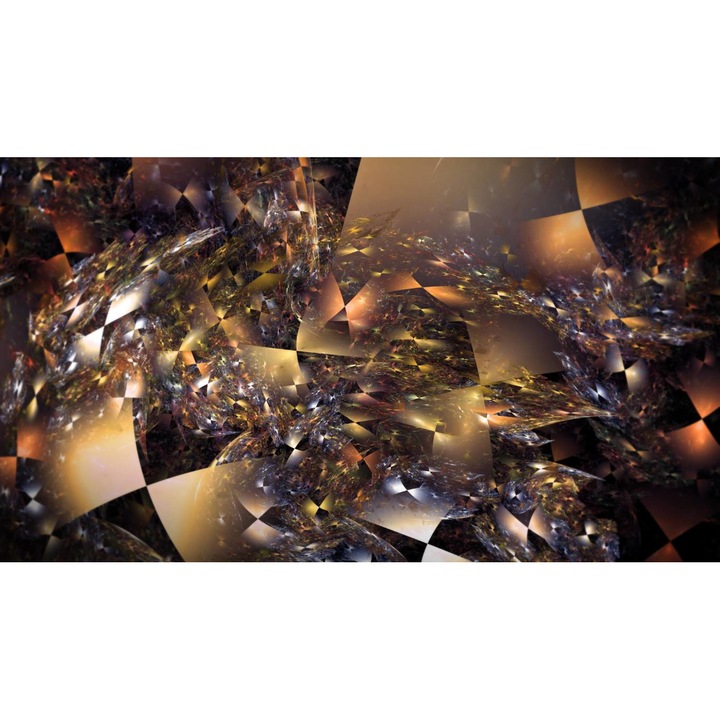 Öntapadó PVC tapéta - Absztrakt tükrök és tükröződések, 100 x 150 cm