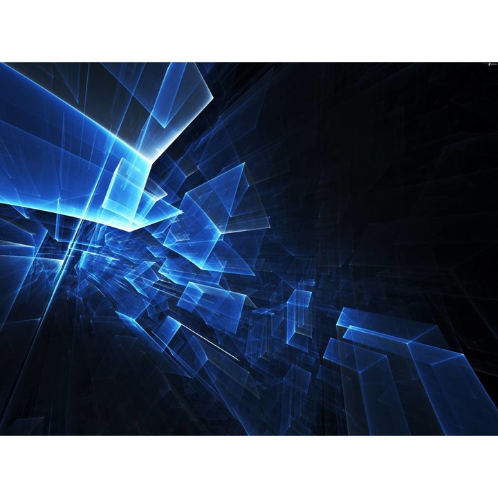 PVC öntapadó tapéta - Absztrakt kék 3d kocka, 160 x 240 cm