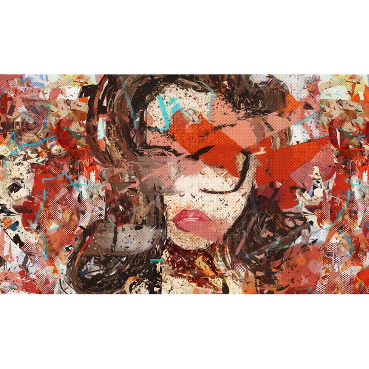 PVC öntapadós tapéta - Abstract Woman Portrait, 100 x 150 cm