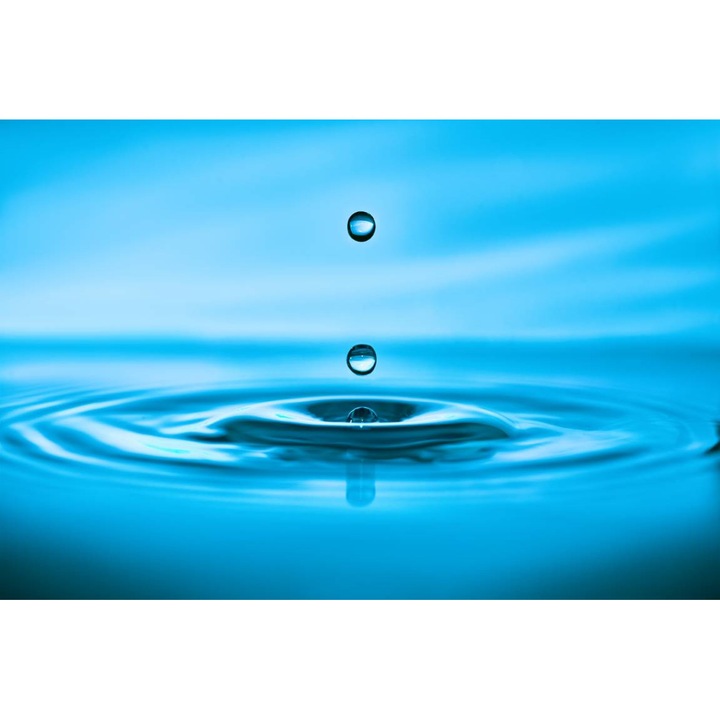 PVC öntapadó tapéta - Blue Water Drops, 100 x 150 cm