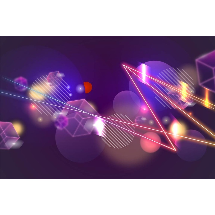 PVC öntapadó tapéta - Colorful Lights Abstract 3d, 160 x 240 cm