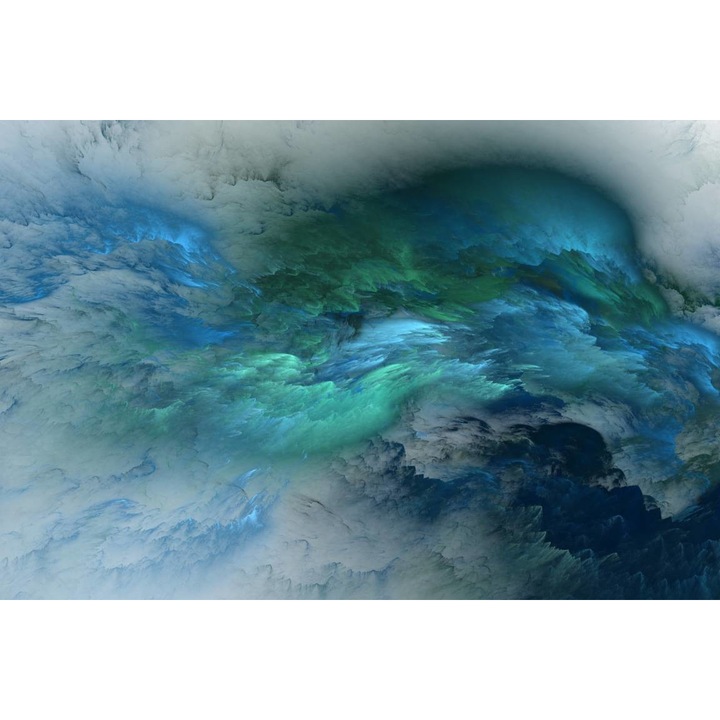 PVC öntapadó tapéta - Absztrakt festmény kék árnyalatokkal, 100 x 150 cm