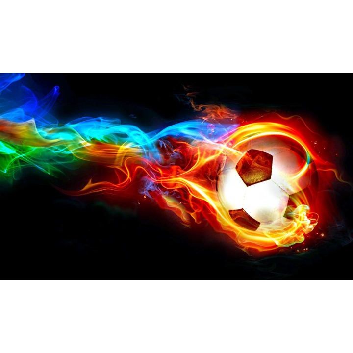 PVC öntapadó tapéta - Absztrakt futballlabda, 100 x 150 cm