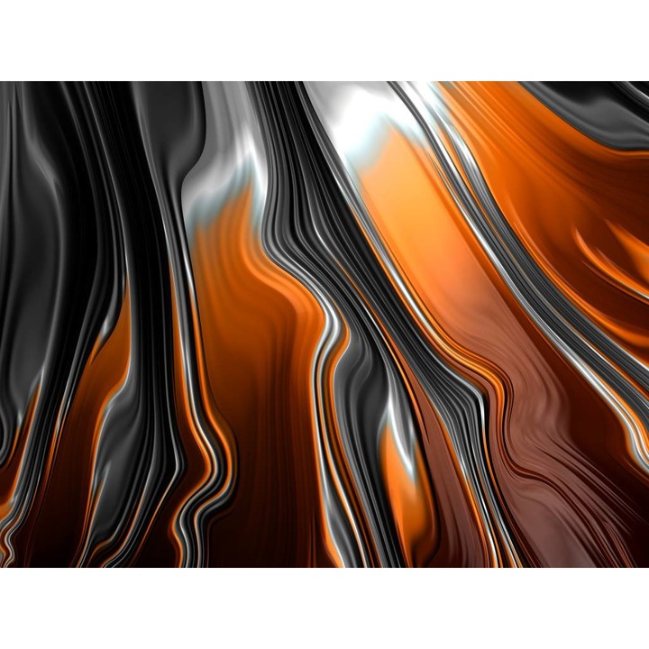 PVC öntapadó tapéta - Barna absztrakt vonalak és formák, 100 x 150 cm