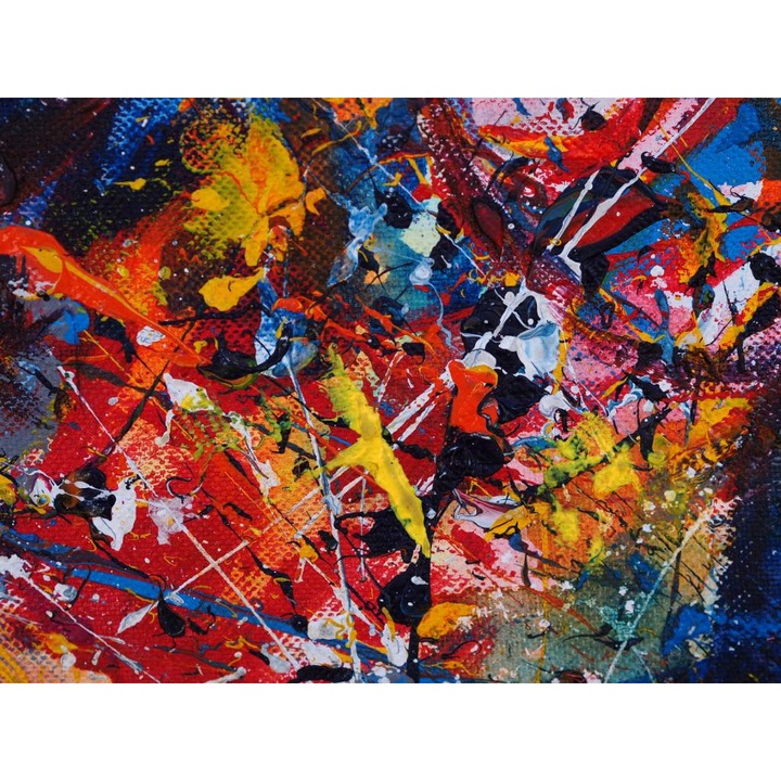 Fototapet autoadeziv PVC - Pictura Abstracta Pe Canvas, 400 x 250 cm