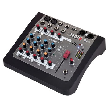 Mixer Analog Allen & Heath ZEDi 8, 8 canale cu interfata USB Mixer Analog Allen & Heath ZEDi 8, 8 canale cu interfata USB