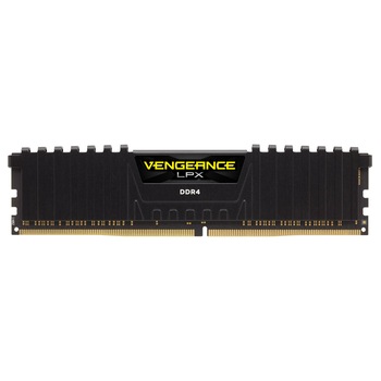 Memorie Corsair Vengeance LPX 16GB (2x8GB), DDR4, 2400 MHz, CL 16, Negru Memorie Corsair Vengeance LPX 16GB (2x8GB), DDR4, 2400 MHz, CL 16, Negru