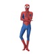 Costum carnaval copii Spider-Man, Cu cagula, AmzBarley®, Halloween, Cosplay, Craciun, Rosu/ Albastru, Poliester, 8-10 ani, 140 cm