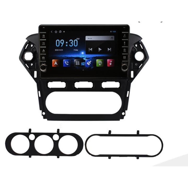 Navigatie AUTONAV Android GPS Dedicata Ford Mondeo 2010-2014, Model PRO Memorie 128GB Stocare, 6GB RAM, Display 9" Full-Touch, WiFi, 2 x USB, Bluetooth, 4G, Octa-Core 8 * 1.8GHz, 4 * 50W Audio