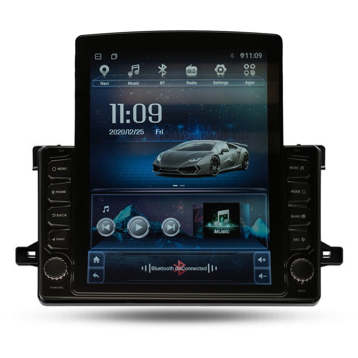 Navigatie AUTONAV Android GPS Dedicata Toyota Prius 2015-2020, Model XPERT Memorie 64GB Stocare, 4GB RAM, Display Vertical Stil Tesla 10" Full-Touch, WiFi, 2 x USB, Bluetooth, 4G, Octa-Core 8 * 1.8GHz, 4 * 50W Audio