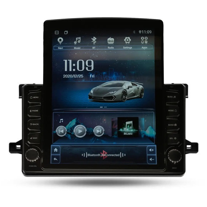 Navigatie AUTONAV Android GPS Dedicata Toyota Prius 2015-2020, Model XPERT Memorie 64GB Stocare, 2GB RAM, Display Vertical Stil Tesla 10" Full-Touch, WiFi, 2 x USB, Bluetooth, Quad-Core 4 * 1.8GHz, 4 * 50W Audio