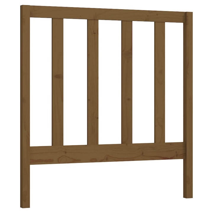 Tablie de pat vidaXL, maro miere, 96x4x100 cm, lemn masiv de pin, 2.85 kg 817673