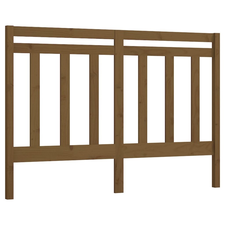 vidaXL mézbarna tömör fenyőfa ágyfejtámla 166 x 4 x 100 cm 3.35 kg 817803