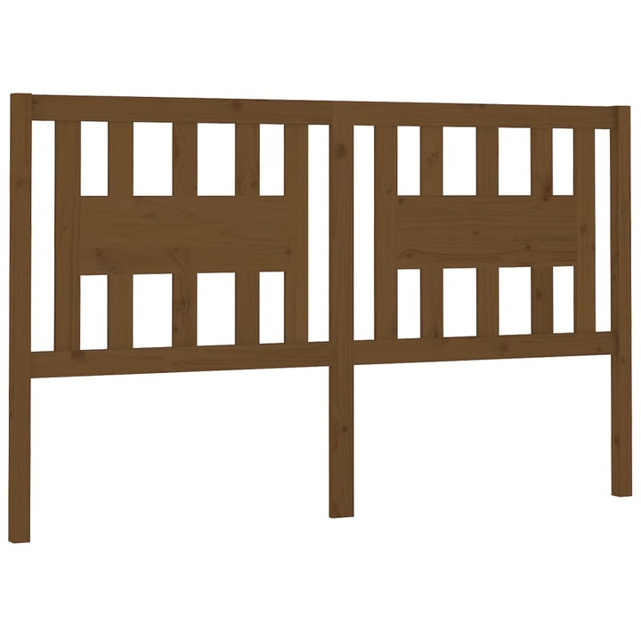 vidaXL mézbarna tömör fenyőfa fejtámla 206 x 4 x 100 cm 6.55 kg 818693