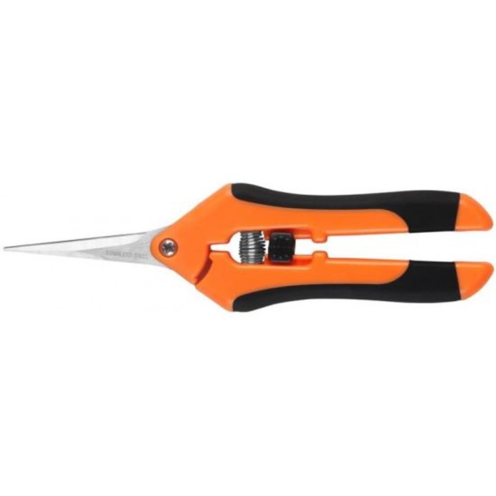 Kerti olló virágokhoz, rozsdamentes acél penge, 3 mm, 16,5 cm