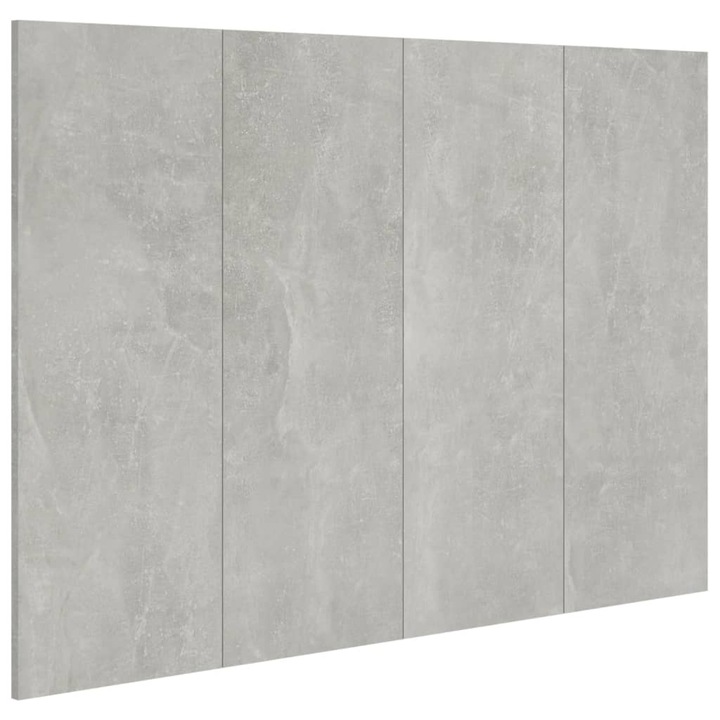 Tablie de pat vidaXL, gri beton, 120x1,5x80 cm, lemn prelucrat, 13.2 kg 811029