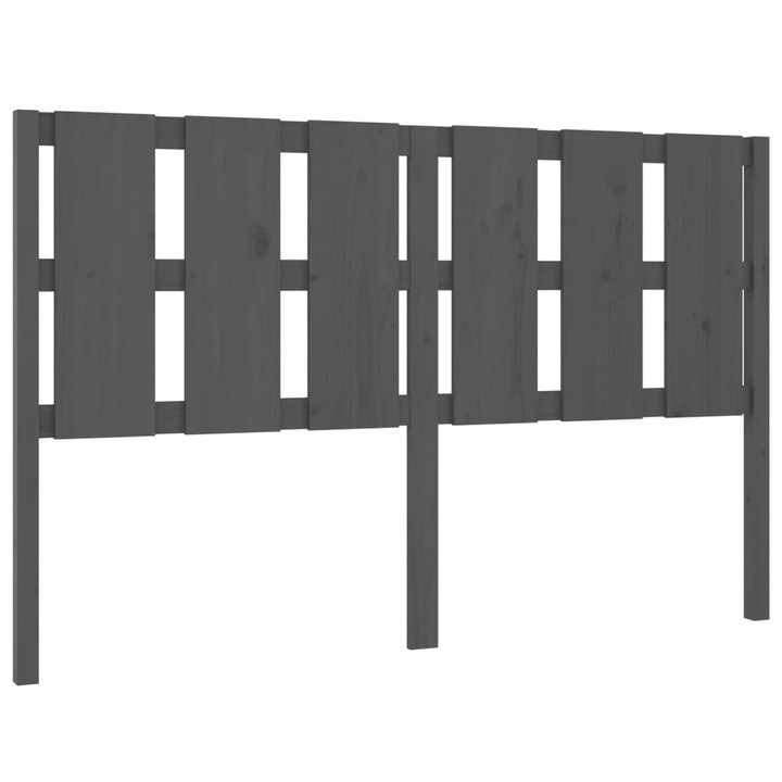 vidaXL szürke tömör fenyőfa ágyfejtámla 155,5x4x100 cm 7.5 kg 817997
