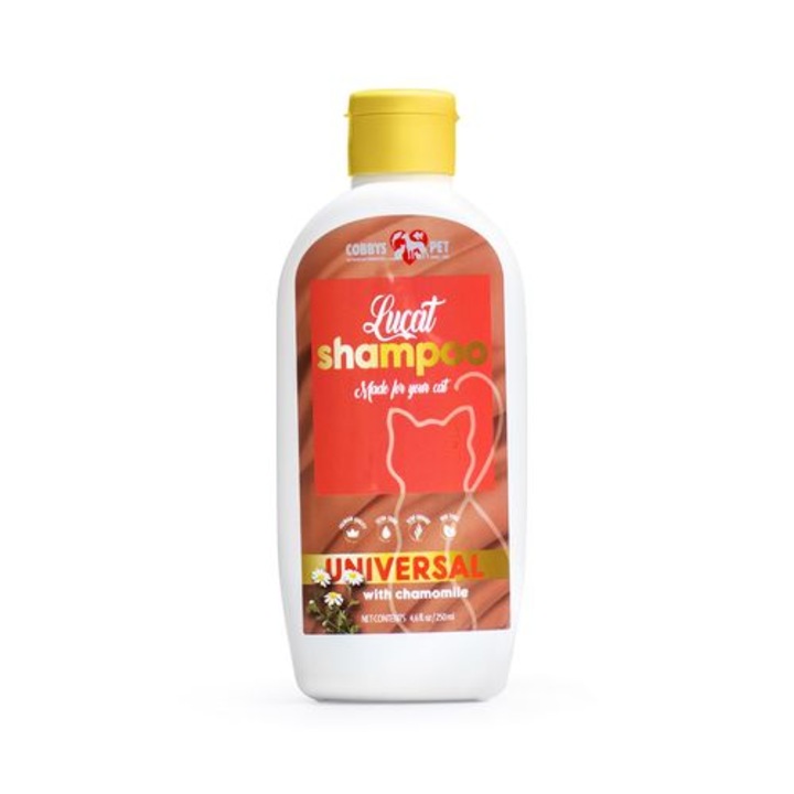 Sampon universal pentru pisici Cobbys Pet cu musetel, 250ml