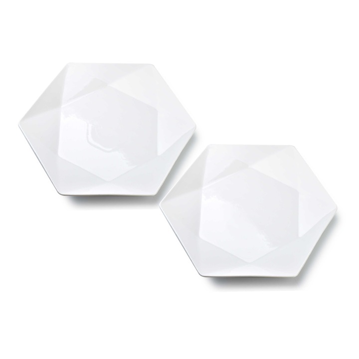 Mondex, 2 darabos tányér készlet, mondex_002HB1, Porcelán, 32,5 cmx 28,5 cm