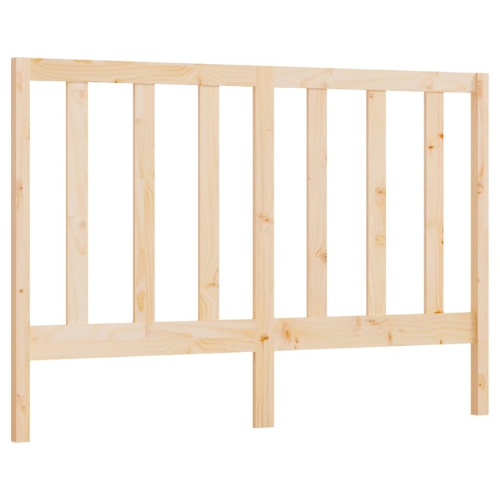 Tablie de pat vidaXL, 141x4x100 cm, lemn masiv de pin, 4.25 kg 817685