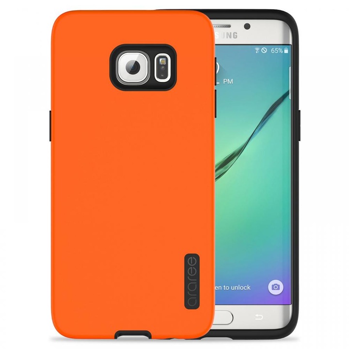 Carcasa, araree, Amy pentru Samsung Galaxy S6 Edge Plus, African Orange